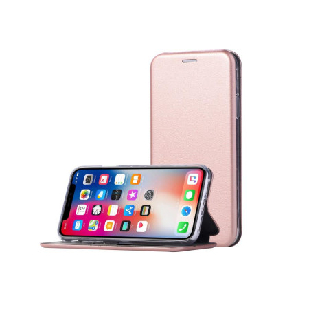 Husa compatibila cu Motorola Moto E20, Ultra ON Elegance, Magnet Close, Slim, Rose