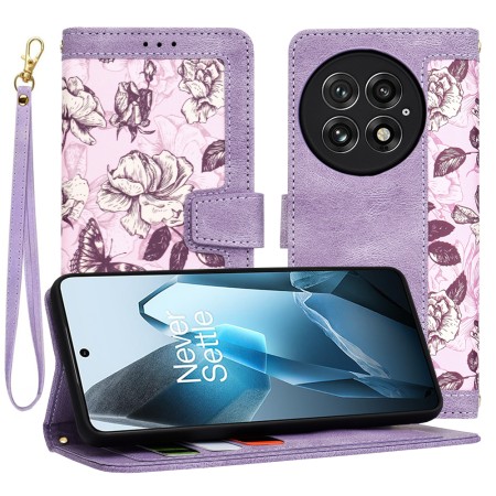 Husa pentru OnePlus 13 - FlipCraft - Design Floral - Mysterious Purple