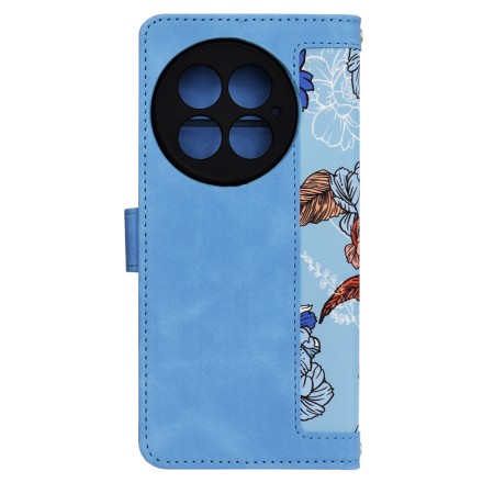 Husa pentru OnePlus 13 - FlipCraft - Design Floral - Vibrant Blue