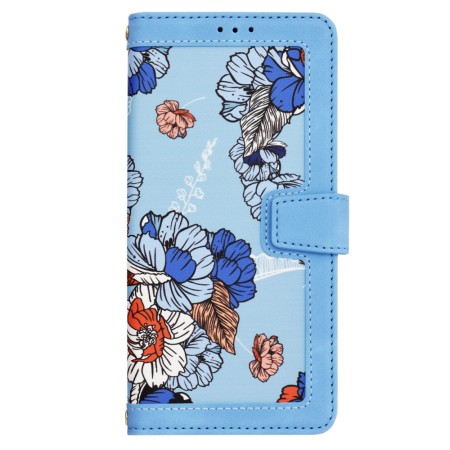 Husa pentru OnePlus 13 - FlipCraft - Design Floral - Vibrant Blue