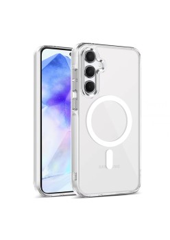 Husa pentru Samsung Galaxy A55 5G, Atasare Magnetica, MagSafe, Clear