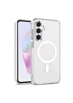 Husa pentru Samsung Galaxy A35 5G, Atasare Magnetica, MagSafe, Clear