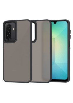 Husa pentru Samsung Galaxy A26 5G - HaloFrost - protectie la camere si finisaj mat - Smoke Black
