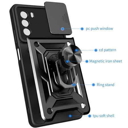 Husa pentru Motorola Moto G62 - CamShield - Black