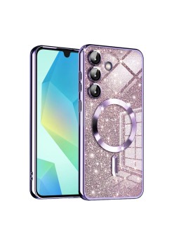 Husa pentru Samsung Galaxy A16, Glitter MagSafe, Atasare Magnetica, Light Purple