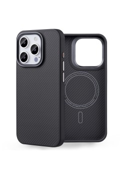 Husa pentru iPhone 15 Pro - Edizard Pro MagSafe Case - Black