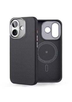 Husa pentru iPhone 16 Plus - Edizard Pro MagSafe Case - Black