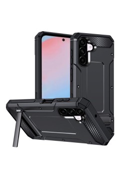 Husa Antisoc pentru Samsung Galaxy A56, Kickstand, Black