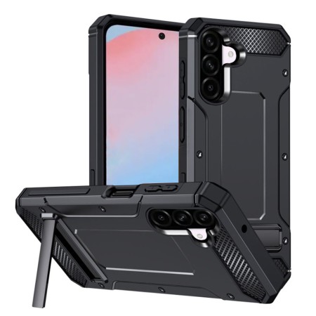 Husa Antisoc pentru Samsung Galaxy A56, Kickstand, Black
