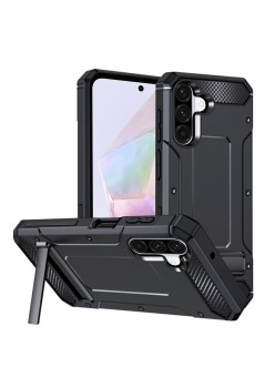 Husa Antisoc pentru Samsung Galaxy A36, Kickstand, Black