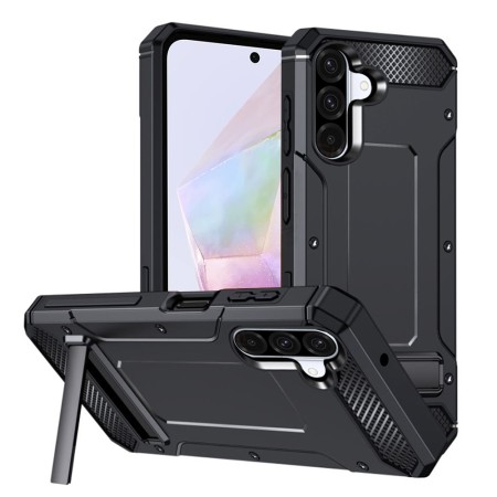 Husa Antisoc pentru Samsung Galaxy A36, Kickstand, Black