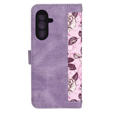 Husa pentru Samsung Galaxy A26 - FlipCraft - Design Floral -  Mysterious Purple