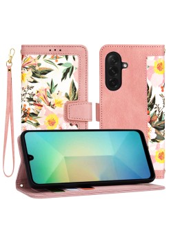 Husa pentru Samsung Galaxy A26 - FlipCraft - Design Floral - Sweetheart Pink
