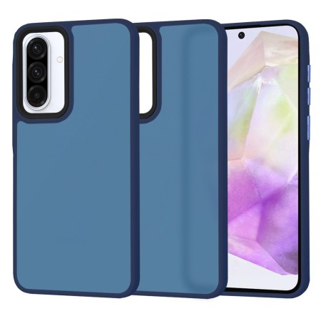 Husa pentru Samsung Galaxy A56 5G - HaloFrost - protectie la camere si finisaj mat - Deep Blue