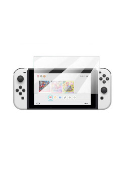 Folie de Protectie compatibila cu Nintendo Switch OLED, Instalare usoara, Full Glue, Glass HTPMAG, Transparenta