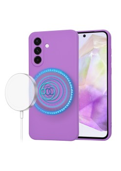 Husa pentru Samsung Galaxy A36 - MagSafe, Microfibra in interior,  Purple