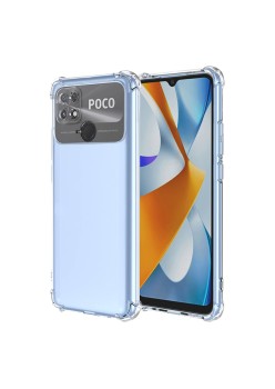 Husa Antisoc pentru Xiaomi Poco C40, AirBag PRO, Clear