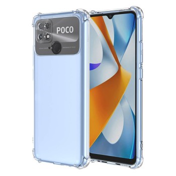 Husa Antisoc pentru Xiaomi Poco C40, AirBag PRO, Clear