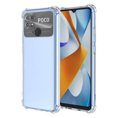 Husa Antisoc pentru Xiaomi Poco C40, AirBag PRO, Clear