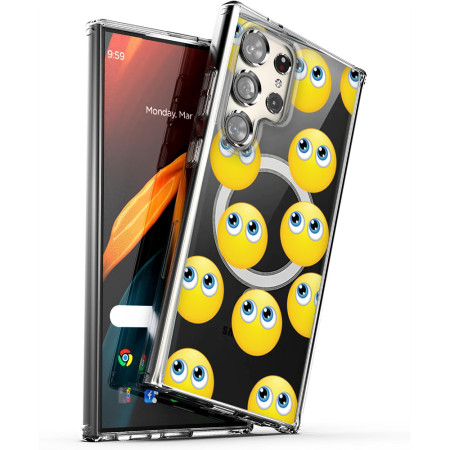 Husa personalizata pentru Samsung Galaxy S24 Ultra, MagSafe Atasare Magnetica, Rolling eyes