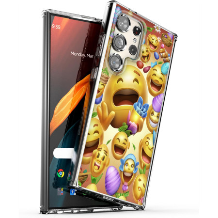Husa pentru Samsung Galaxy S25 Ultra, Atasare Magnetica, MagSafe, Emoji Stop
