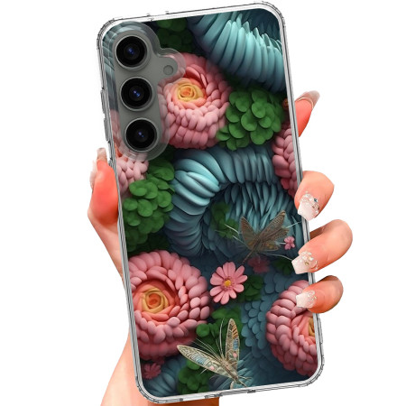 Husa personalizata pentru Samsung Galaxy S23, MagSafe Flower Medley 6