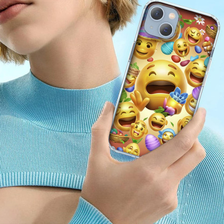 Husa personalizata pentru Apple iPhone 13, MagSafe Atasare Magnetica, Antisoc, Emoji Stop