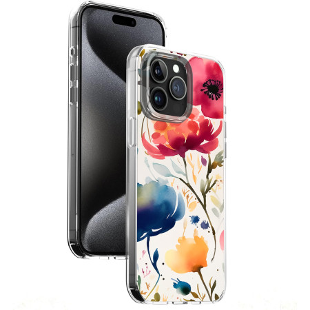 Husa personalizata pentru Apple iPhone 13, MagSafe Atasare Magnetica, Antisoc, Model Floral 3