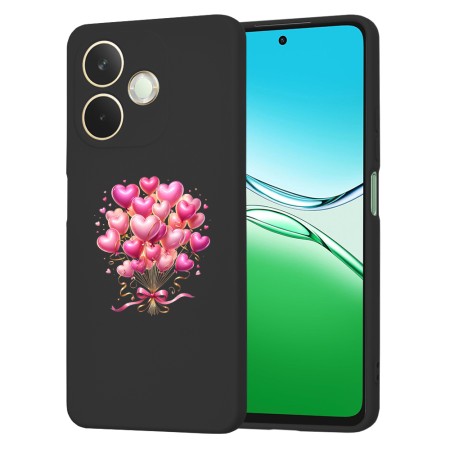 Husa pentru Oppo A5 Pro 4G / A5 Pro 5G, Microfibra in interior, Catifea Matt, Negru 5, Balloons