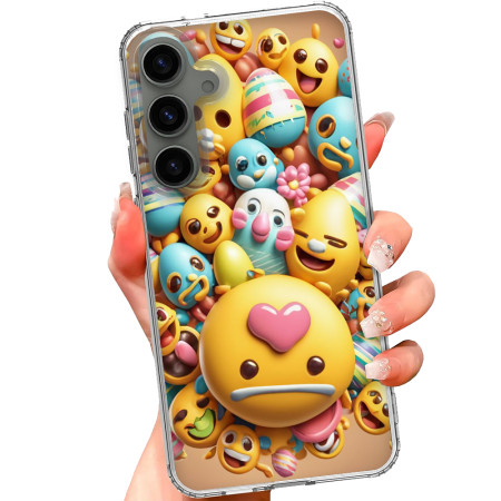 Husa personalizata pentru Samsung Galaxy S23, MagSafe Atasare Magnetica, Emoji Smile