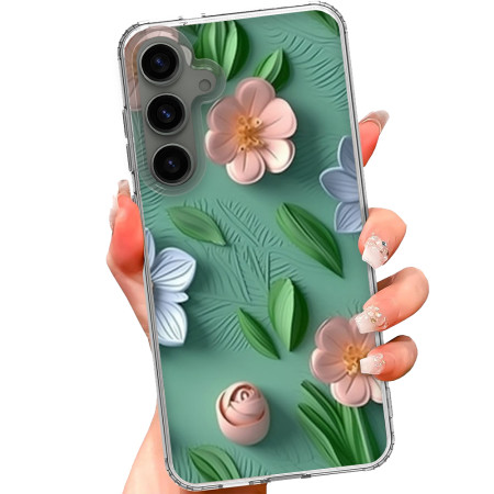 Husa personalizata pentru Samsung Galaxy S24, MagSafe Flower Medley 9