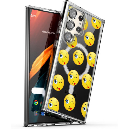 Husa personalizata pentru Samsung Galaxy S24 Ultra, MagSafe Atasare Magnetica, Fata Afectiune