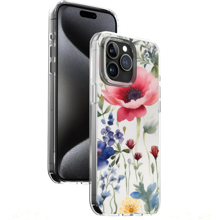 Husa personalizata pentru Apple iPhone 13, MagSafe Atasare Magnetica, Antisoc, Model Floral 4