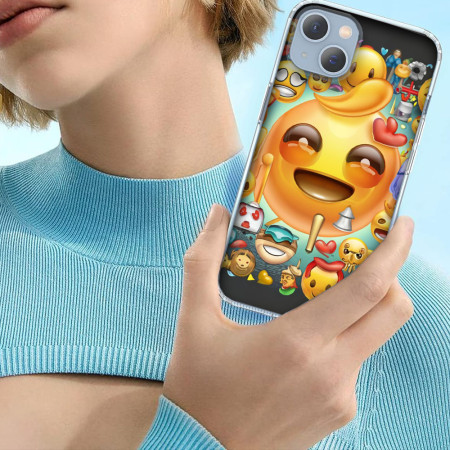 Husa personalizata pentru Apple iPhone 13, MagSafe Atasare Magnetica, Antisoc, Emoji Baby Face