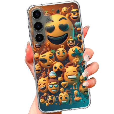 Husa personalizata pentru Samsung Galaxy S23, MagSafe Atasare Magnetica, Emoji Faces