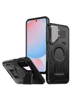 Husa pentru Samsung Galaxy A56 - ArmorVault MagSafe – Protecție și Funcționalitate de Top, Negru
