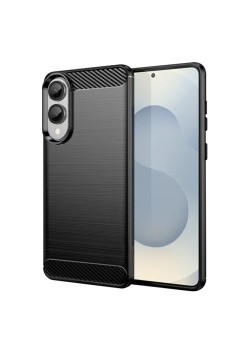 Husa Carbon pentru Samsung Galaxy S25 Edge, Negru