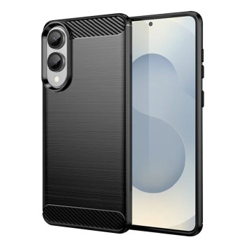 Husa Carbon pentru Samsung Galaxy S25 Edge, Negru