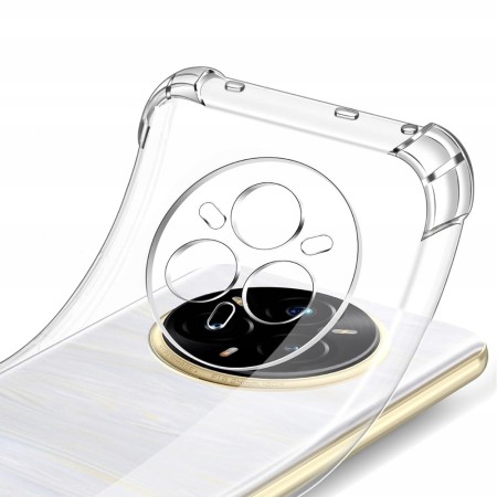 Husa Antisoc pentru Realme 14 Pro+, AirBag PRO, 4 Colturi Ranforsate, Clear