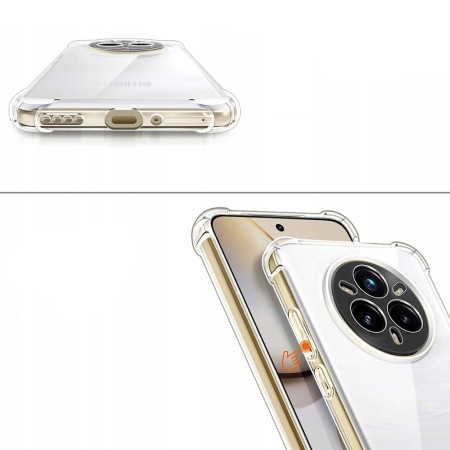 Husa Antisoc pentru Realme 14 Pro+, AirBag PRO, 4 Colturi Ranforsate, Clear