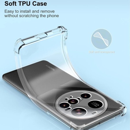 Husa Antisoc pentru Xiaomi 15 Ultra, AirBag PRO, 4 Colturi Ranforsate, Clear