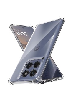 Husa Antisoc pentru Motorola Edge 60 / Edge 60 Fusion, AirBag PRO, 4 Colturi Ranforsate, Clear