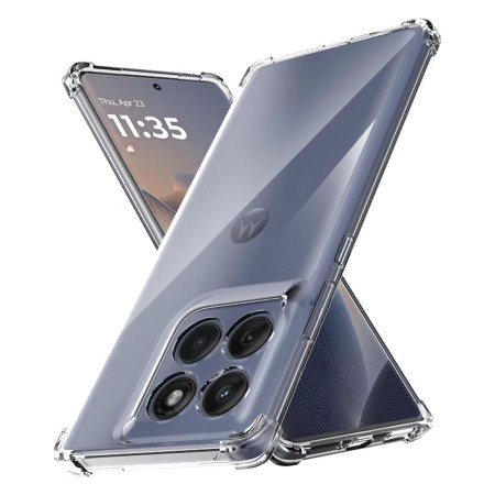 Husa Antisoc pentru Motorola Edge 60 / Edge 60 Fusion, AirBag PRO, 4 Colturi Ranforsate, Clear
