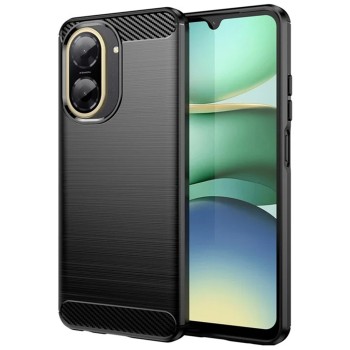 Husa silicon Carbon pentru Xiaomi Redmi A5 4G (Standard), Tech Protects, Negru