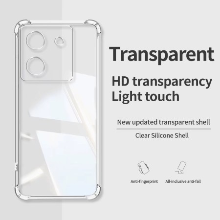 Husa Antisoc pentru Xiaomi Poco M7 Pro 5G, AirBag PRO, 4 Colturi Ranforsate, Clear