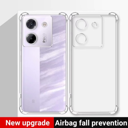 Husa Antisoc pentru Xiaomi Poco M7 Pro 5G, AirBag PRO, 4 Colturi Ranforsate, Clear