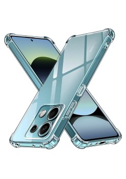 Husa Antisoc pentru Xiaomi Redmi Note 14S, AirBag PRO, 4 Colturi Ranforsate, Clear