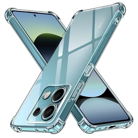 Husa Antisoc pentru Xiaomi Redmi Note 14S, AirBag PRO, 4 Colturi Ranforsate, Clear