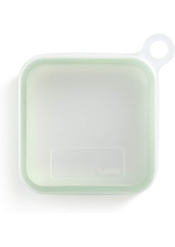 Caserolă Compactă pentru Sandwich, Reutilizabilă, din Silicon cu Capac Etanș, Ușor de Transportat și Curățat, Verde