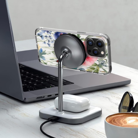 Husa personalizata pentru Apple iPhone 13, MagSafe Atasare Magnetica, Antisoc, Model Floral 4